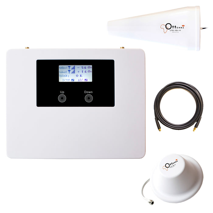 GSM Booster Kit 1A with ceiling mount antenna
