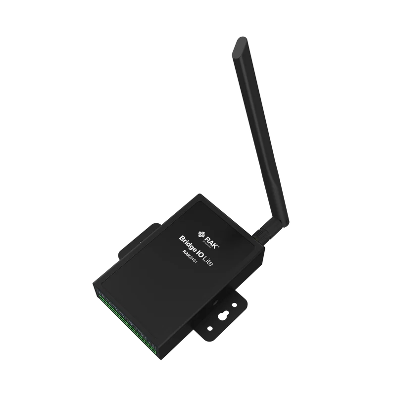 RAK2461 Bridge IO Lite Module, Top View with Antenna Fitted