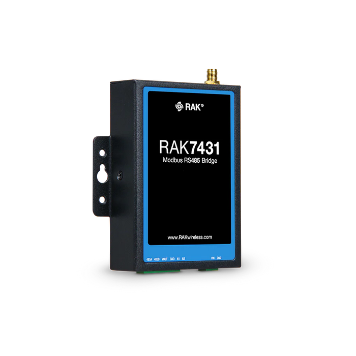 RAK7431 Industrial-Grade LPWAN RS485 Bridge, Top View