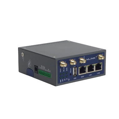 Wlink's WL-R230 router, 3/4 side view