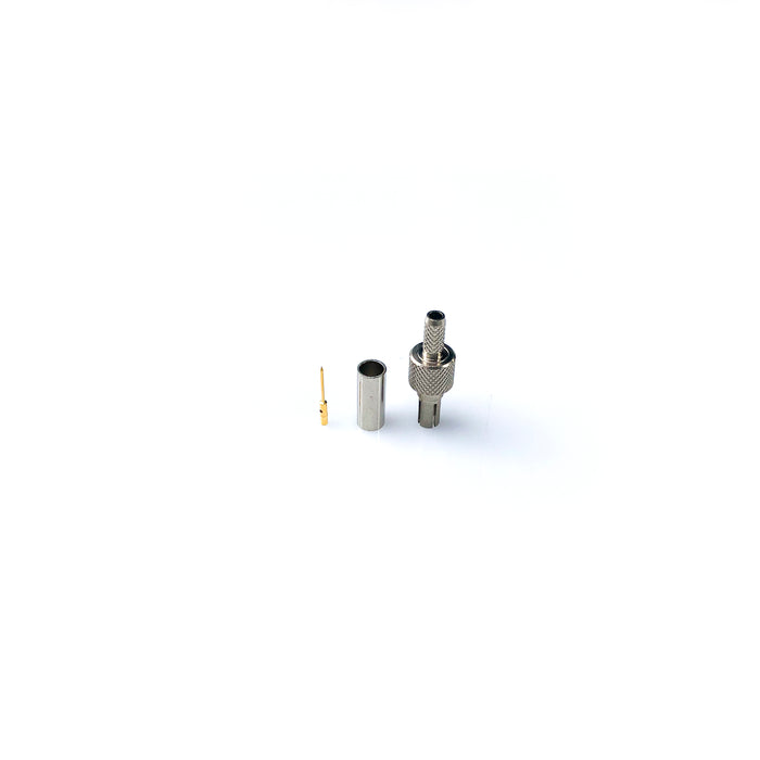 CRC9-75-01-LTGN • CRC9 plug straight crimp for RG174