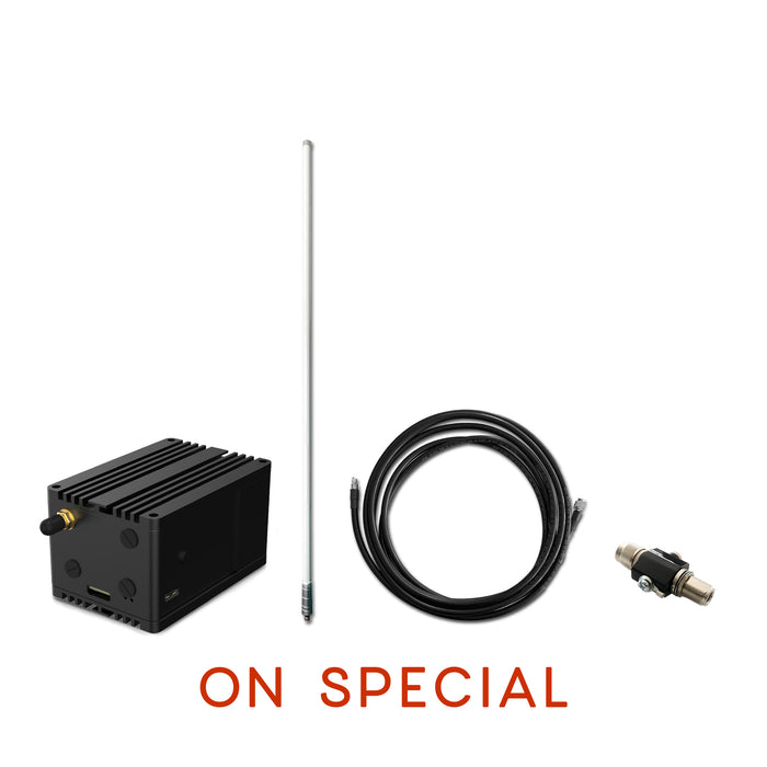 Premium Kit • RAK Helium Miner, CRY868/11DB, 5m cable & lightening protection