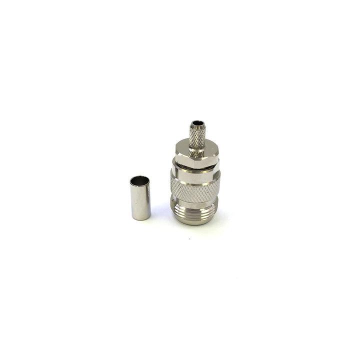 N-14-21-F2-TGN • N Type Jack Inline Crimp for RG58