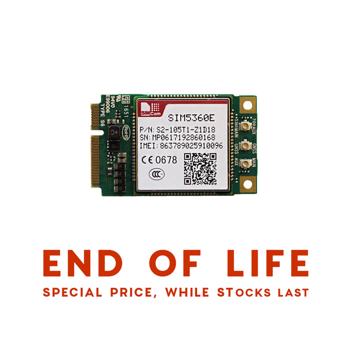 SIM5360E • HSPA Surface Mount module, 14.4MBPs (DL) / 5.76MBPs (UL), with GPS