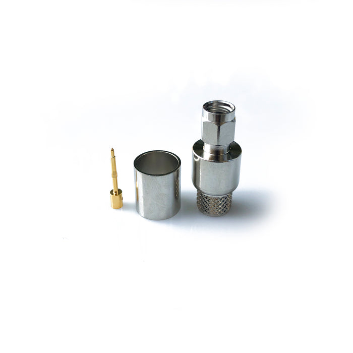 SMA-01-47-B-TGN • SMA STRAIGHT CRIMP PLUG for LMR400