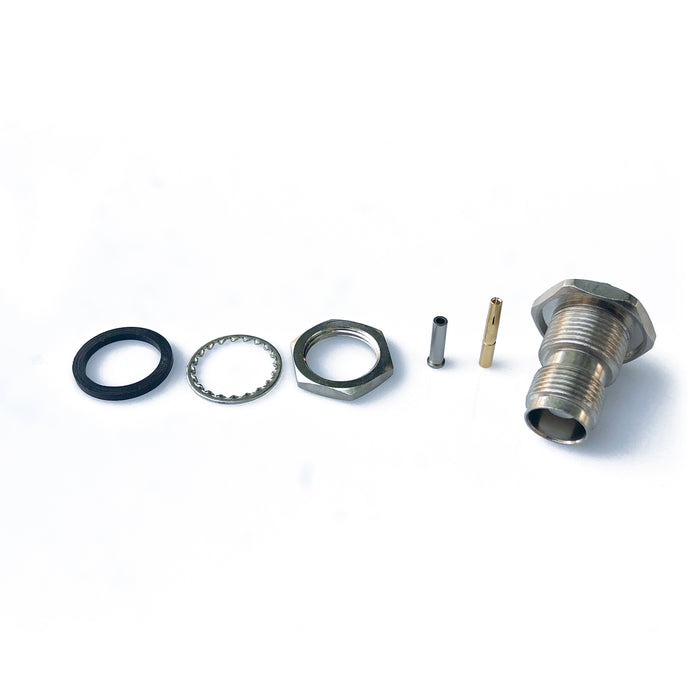 TNC-18-23-M-TGN • TNC bulkhead female jack RG178