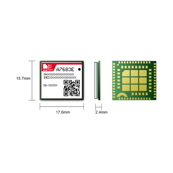 A7683E-LAXS • LTE Cat 1bis module, supporting B28