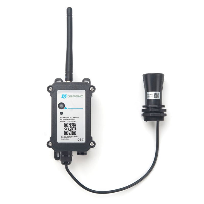 DDS75-LB-EU868 • LoRaWAN Distance Detection Sensor, 0.28m ~7.5m, 8500mAh Battery