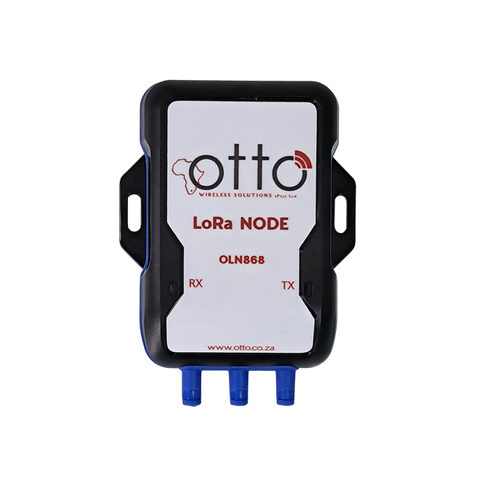 LoRa node module with 'otto' branding on a white background