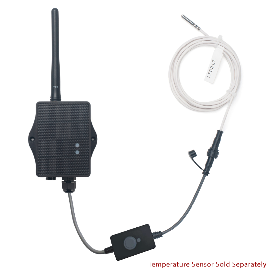 LTC1-NS-GE • NB-IoT Temperature Sensor for 3 Wire PT-100, Solar Panel with 3000mAh Li-Ion Battery
