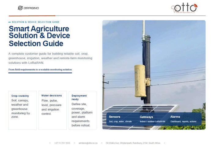 Dragino Smart Agriculture Solution and Selection Guide