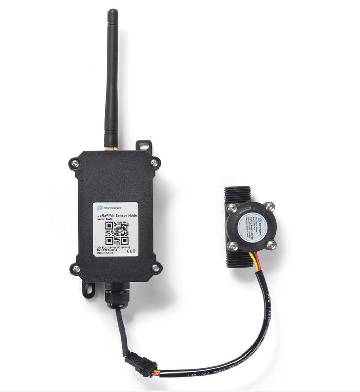 SW3L-LB-004-EU868 • LoRaWAN Outdoor Water Flow Sensor, 12.7mm/1/2”, 8500mAh Battery