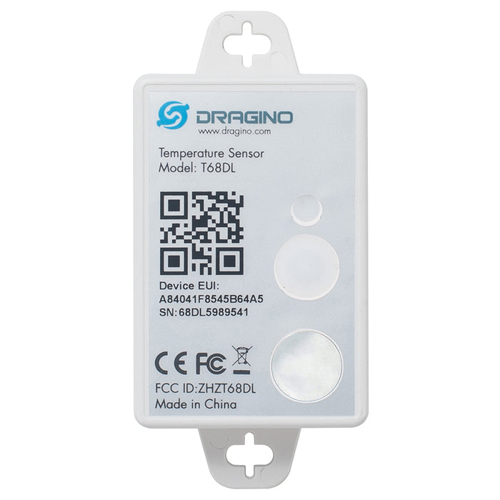 T68DL-EU868 • IP68 Outdoor LoRaWAN Temperature & Humidity Sensor, 2400mAh Battery
