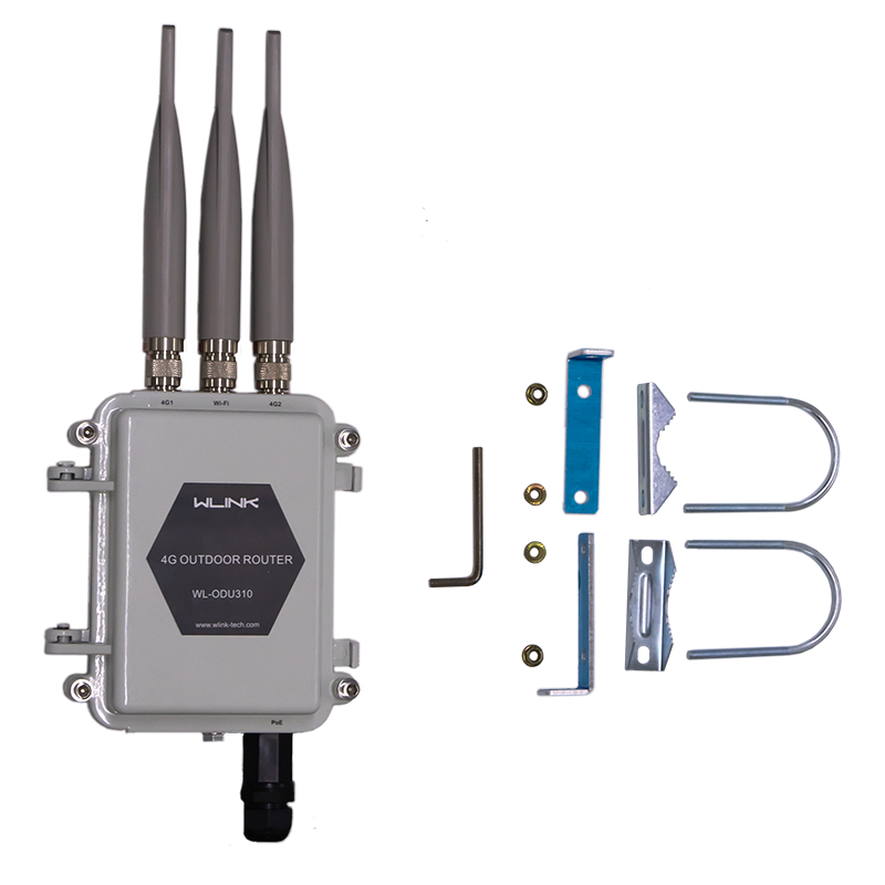 WL-ODU310-R4LAC4 • W-LINK Outdoor 4G Router Kit & Wi-Fi Hotspot