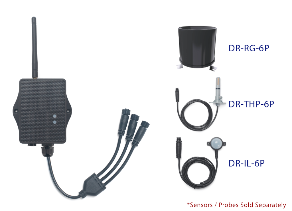 WSC2-Compact-LS-EU868 • LoRaWAN Weather Station Kit for 3 Sensors, Solar, 3000mAh Li-Ion Battery