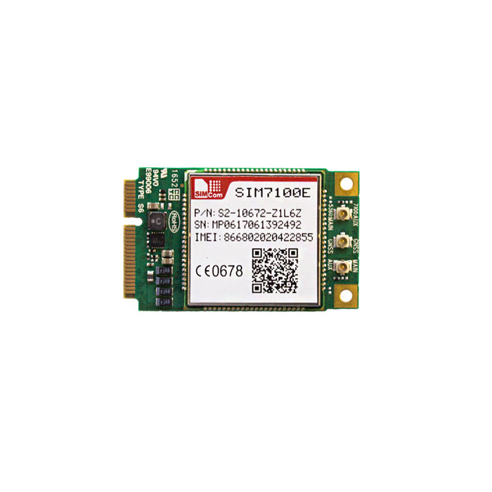 SIM7100E-PCIE • LTE PCI Express module TDD-LTE/FDD-LTE/WCDMA/GSM/GNSS 100Mbps