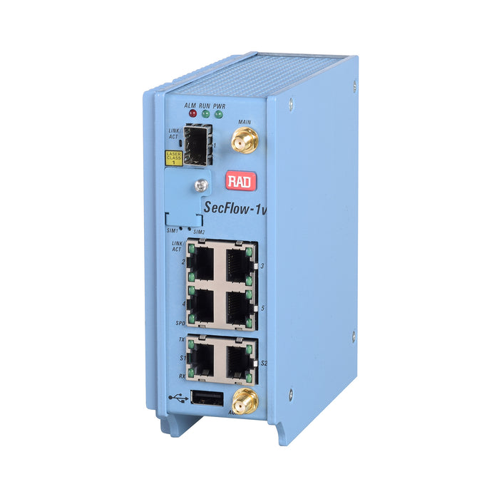 SecFlow-1V-DC • Rugged Multi-service Gateway with HSPA/GPS/WIFI